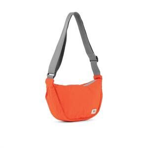 NEW ORI LONDON unisex farringdon half moon bag in tangerine